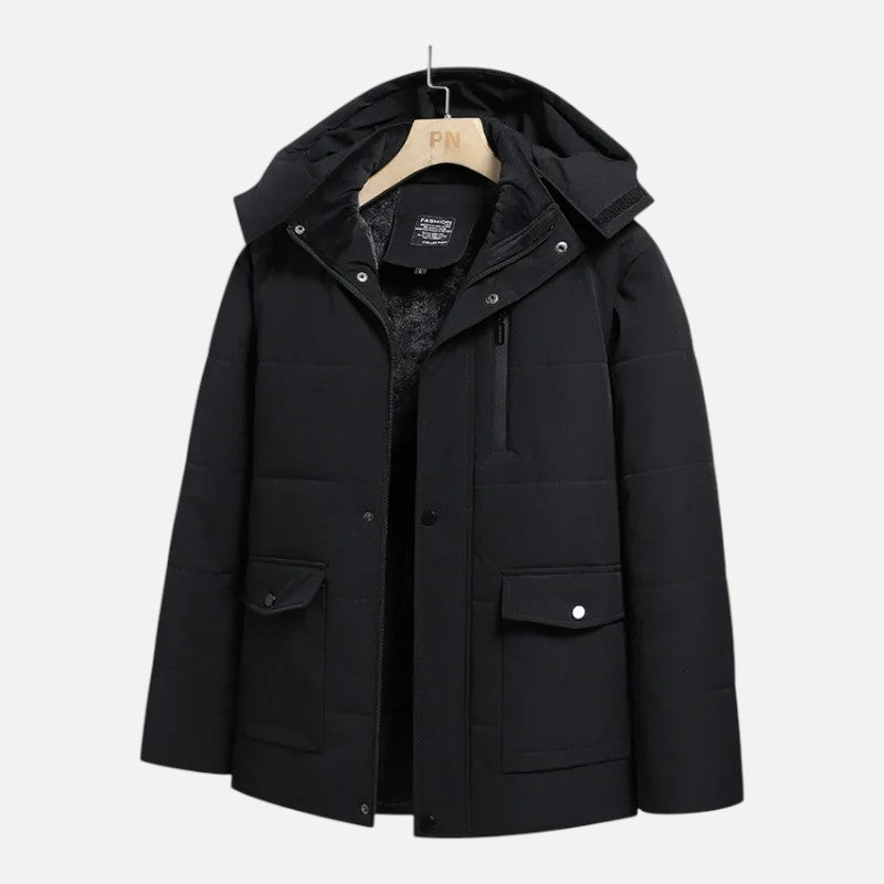 Ariste | Parka d'Hiver Doublée Cachemire