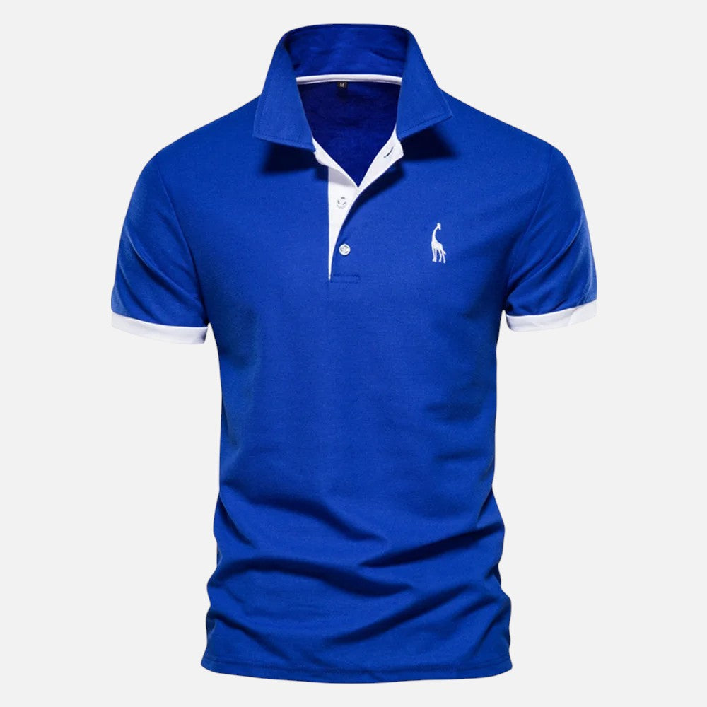 Ariste | Polo décontracté à manches courtes avec broderie de qualité pour homme