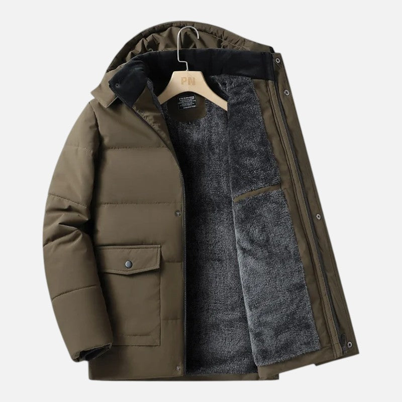 Ariste | Parka d'Hiver Doublée Cachemire