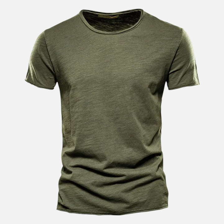 Ariste - Chemise décontractée à manches courtes en coton pour homme, douce et fine