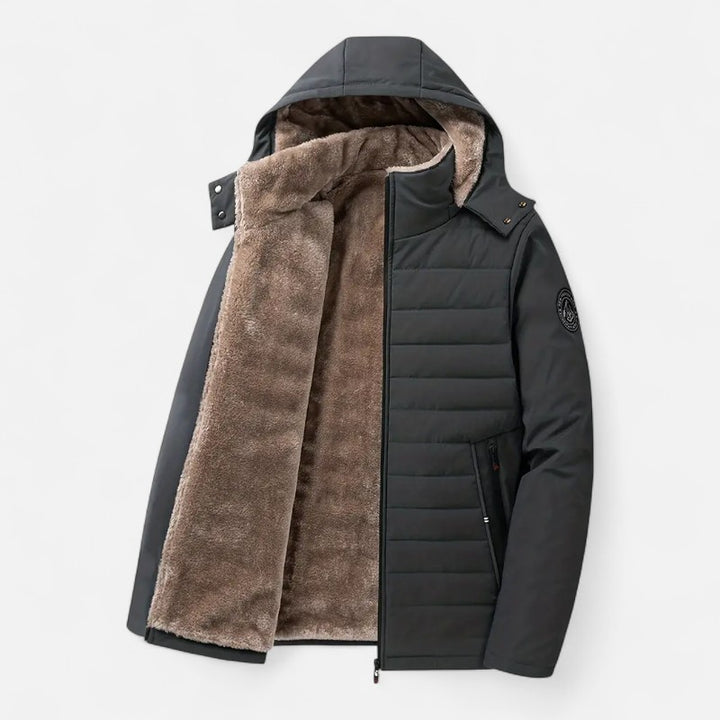 Ariste | Manteau d'hiver à capuche épais pour homme