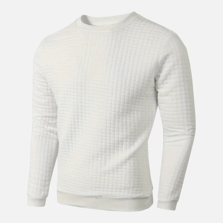 Ariste | Pull à manches longues à carreaux bohèmes pour homme