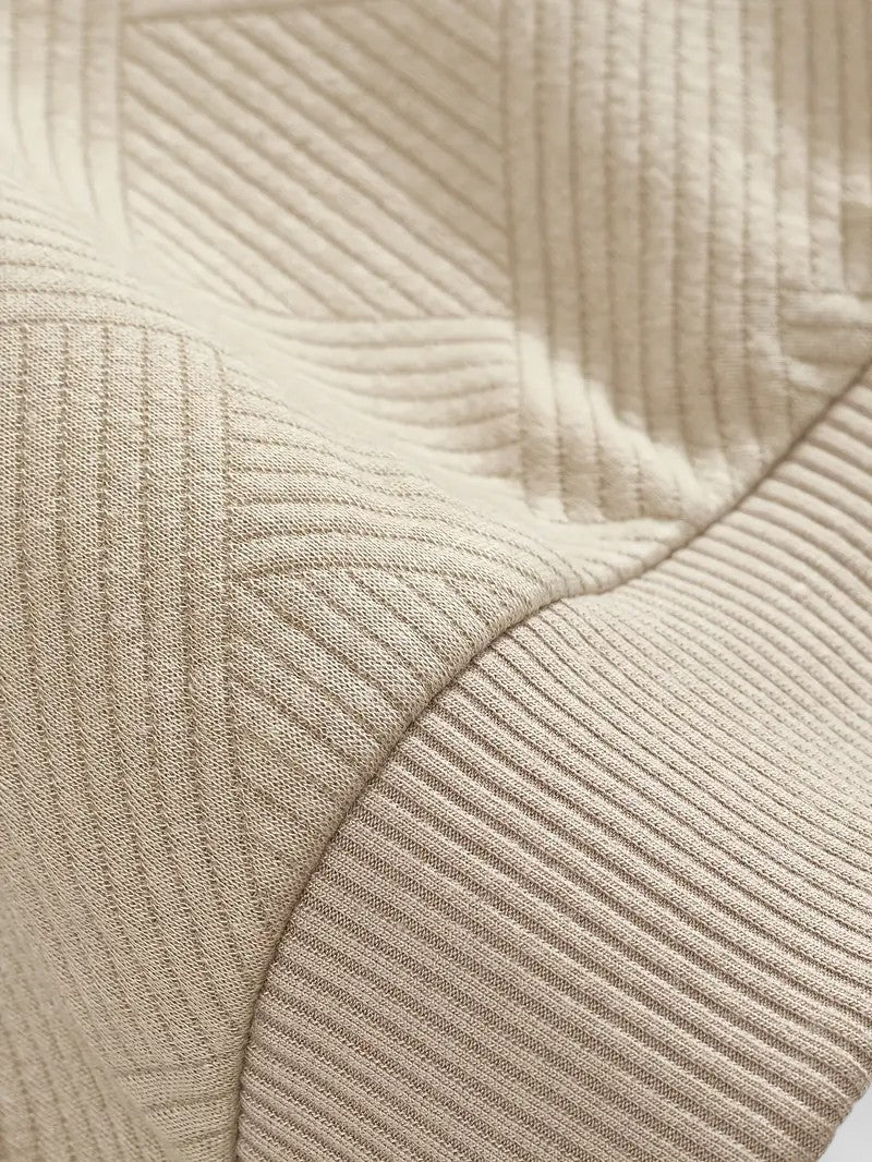 Ariste | Sweat-shirt décontracté à col zippé et rayures pour homme