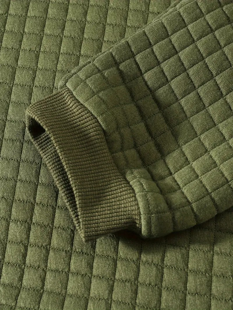 Ariste | Pull à manches longues à carreaux bohèmes pour homme