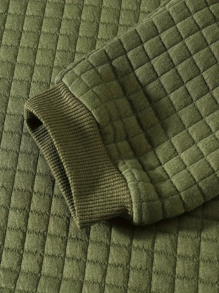 Ariste | Pull à manches longues à carreaux bohèmes pour homme