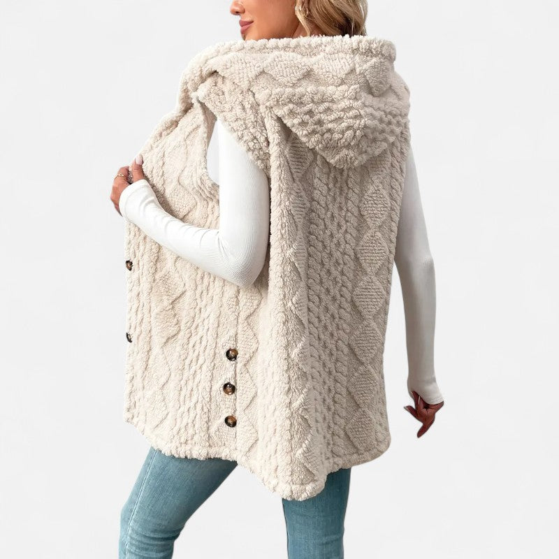 Ariste | Gilet sans manches élégant pour femme en peluche