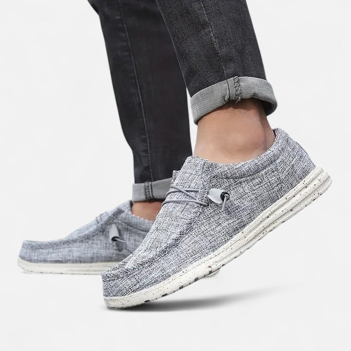 Ariste | Mocassins à enfiler pour homme avec motif drapeau