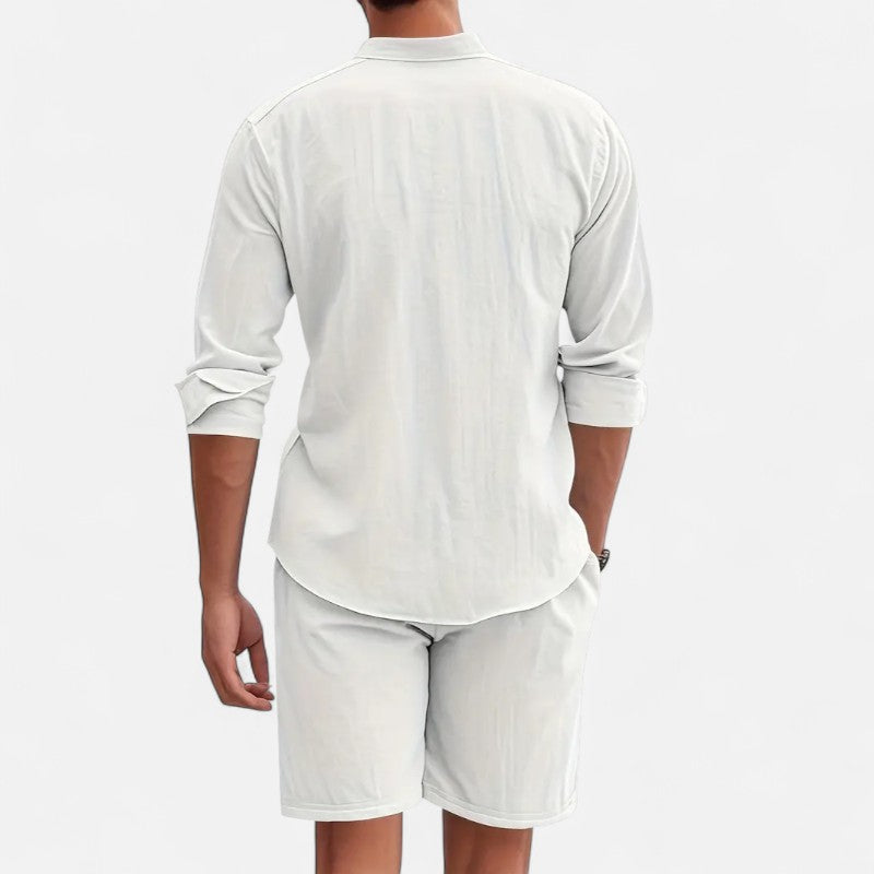 Ariste | Ensemble estival col mao – Homme