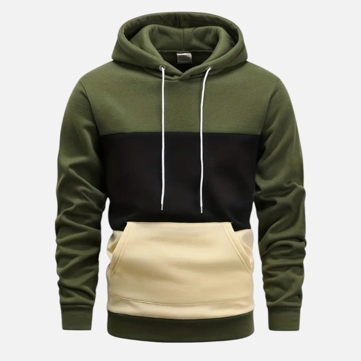Ariste | Sweat à capuche pour homme avec motif bloc