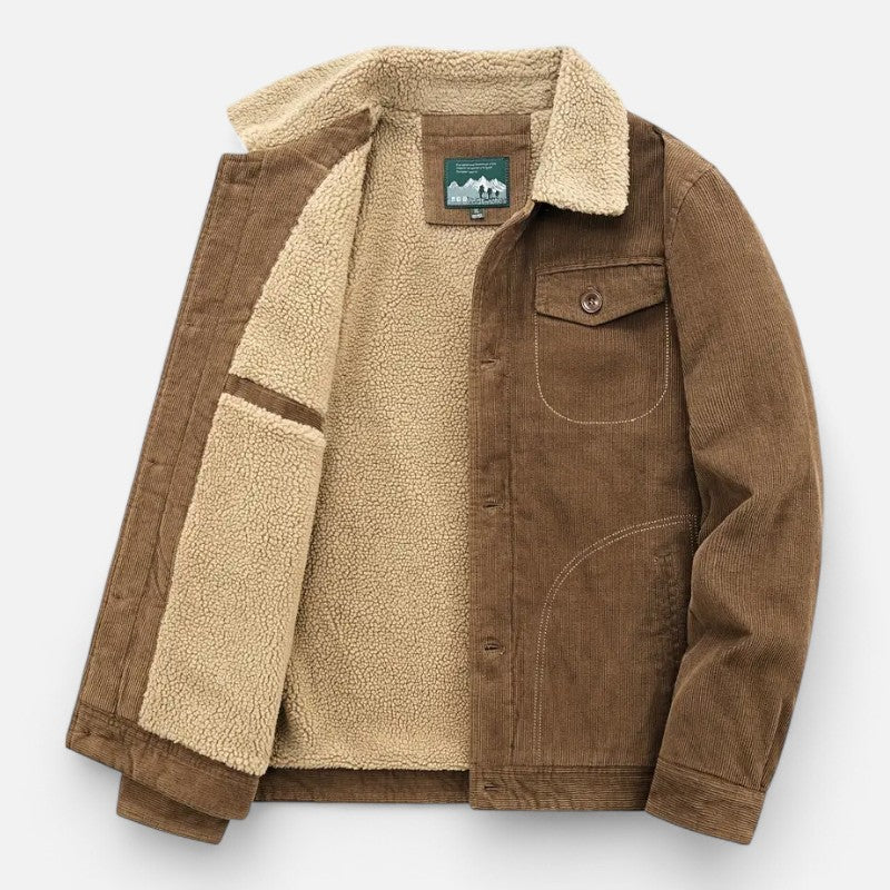 Ariste | Veste chaude en polaire pour homme avec col revers