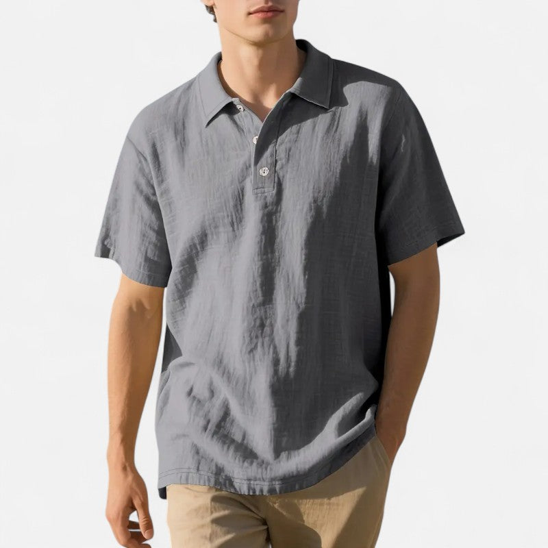Ariste | Chemise-polo en lin – Homme