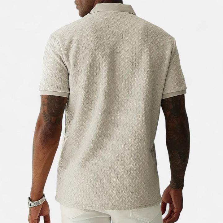 Ariste | Polo texturé élégant pour homme