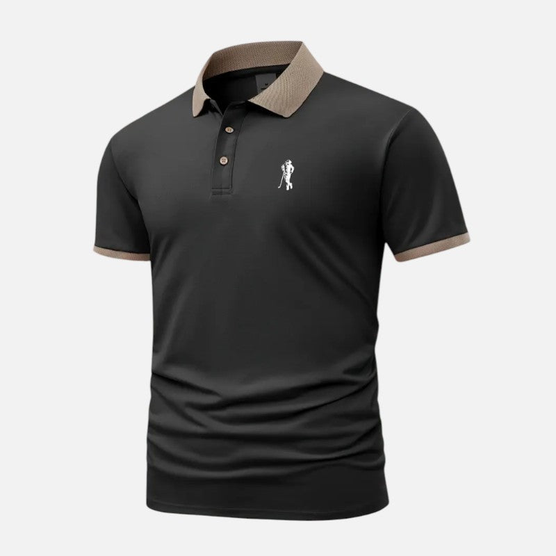 Ariste | Polo à col contrasté pour homme