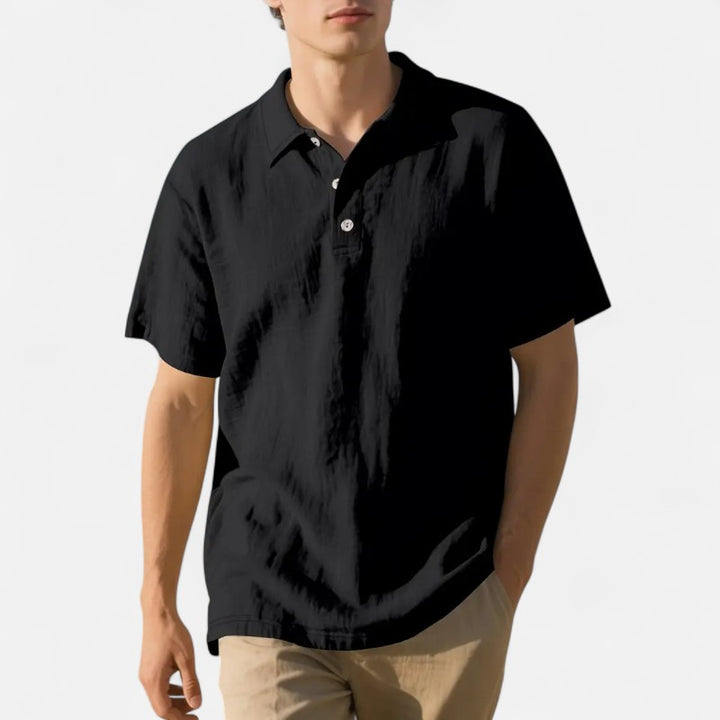 Ariste | Chemise-polo en lin – Homme