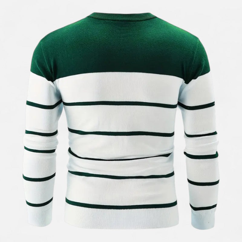 Ariste | Pull-over à manches longues et col rond pour homme