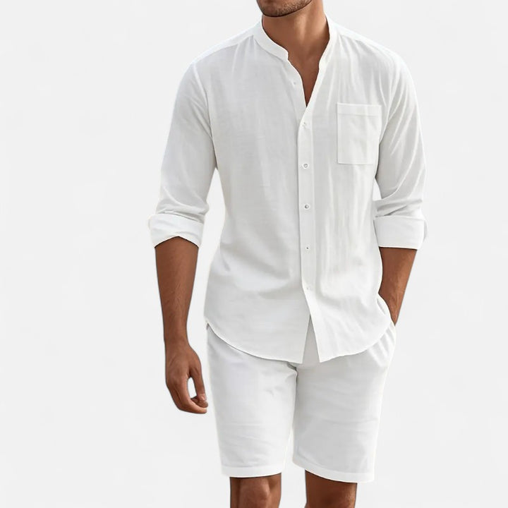 Ariste | Ensemble estival col mao – Homme
