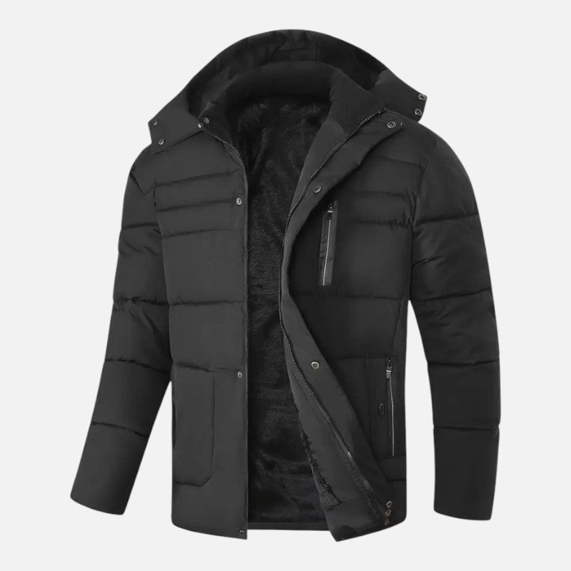 Ariste | Manteau d’hiver pour homme avec capuche amovible