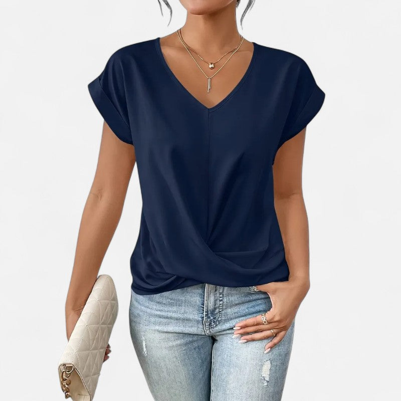 Ariste | T-shirt drapé élégant pour femmes