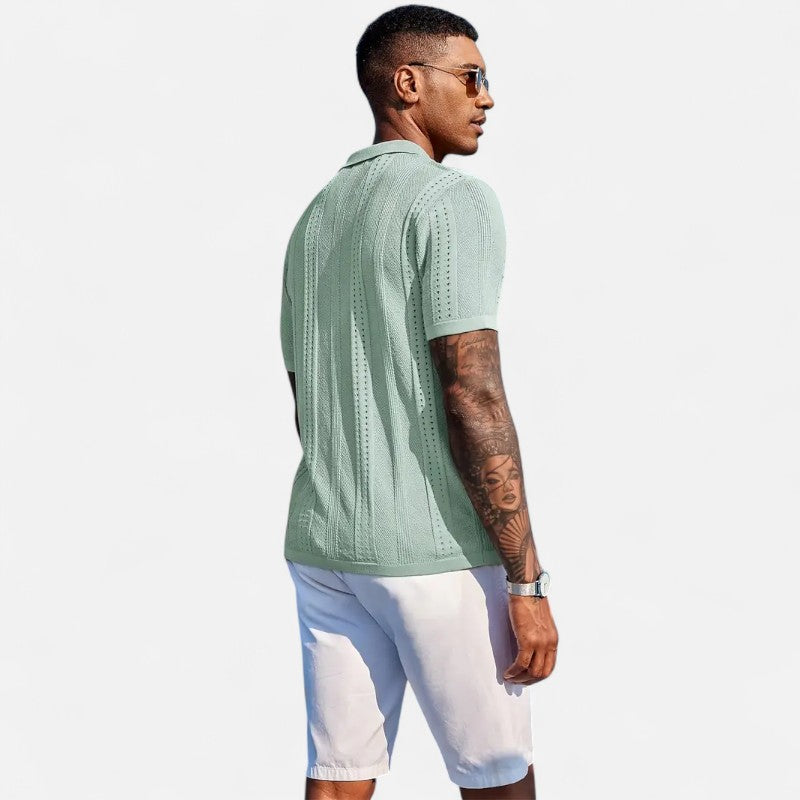 Ariste | Polo texturé manches courtes