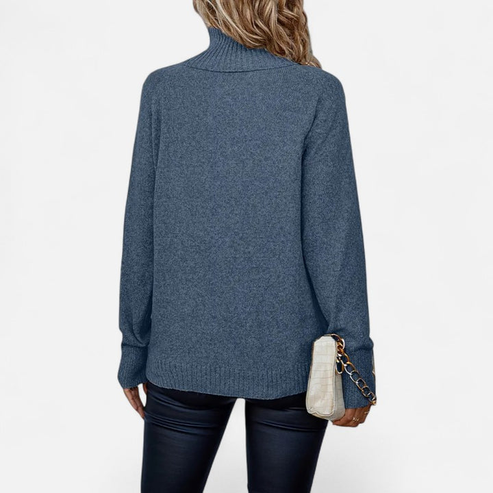 Ariste | Pull-over élégant à col haut et tricot chaud