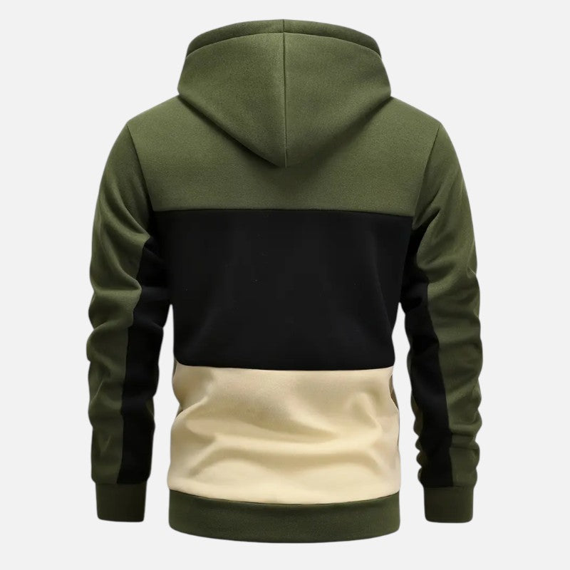 Ariste | Sweat à capuche pour homme avec motif bloc