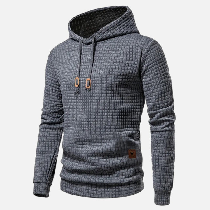 Ariste | Sweat à capuche à manches longues à carreaux bohèmes pour homme