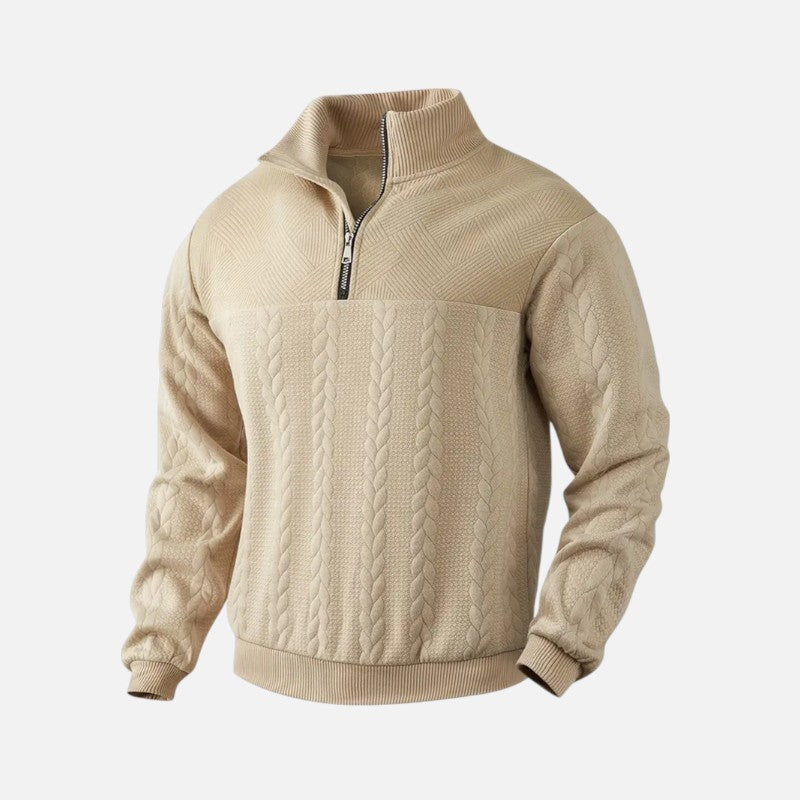 Ariste | Sweat-shirt à manches longues et fermeture éclair pour homme