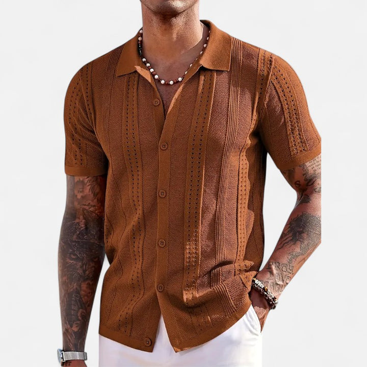 Ariste | Polo texturé manches courtes