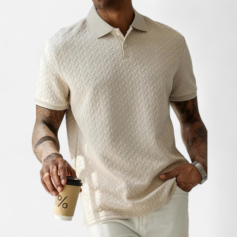 Ariste | Polo texturé élégant pour homme