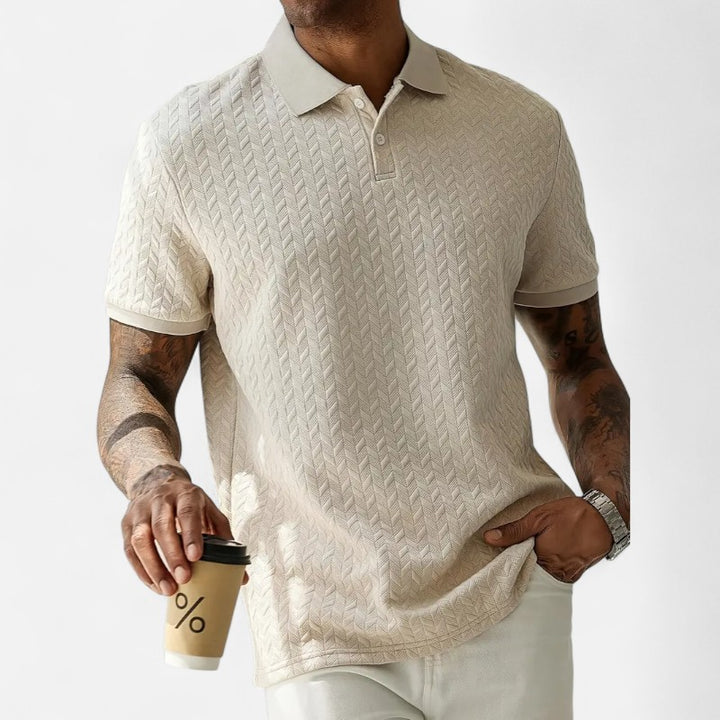 Ariste | Polo texturé élégant pour homme