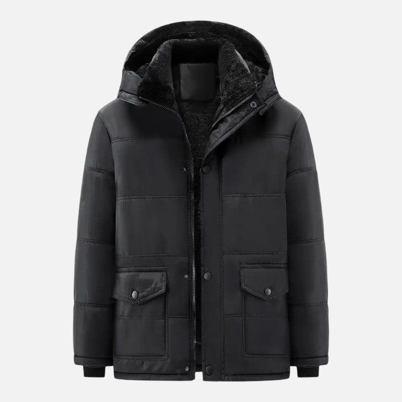 Ariste | Manteau d'hiver épais pour homme avec capuche