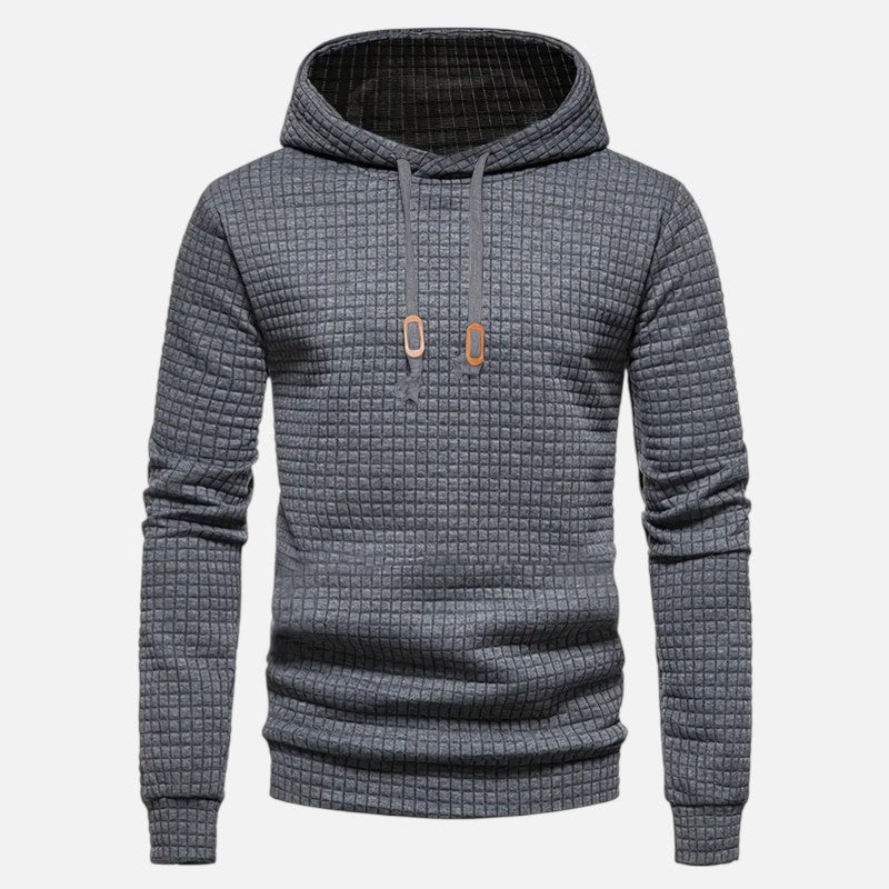 Ariste | Sweat à capuche à manches longues à carreaux bohèmes pour homme