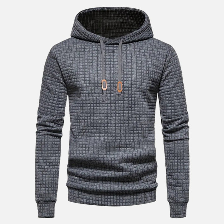 Ariste | Sweat à capuche à manches longues à carreaux bohèmes pour homme