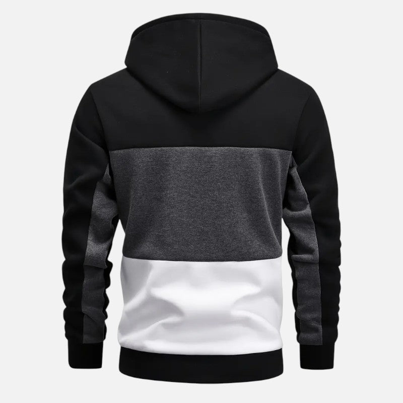 Ariste | Sweat à capuche pour homme avec motif bloc