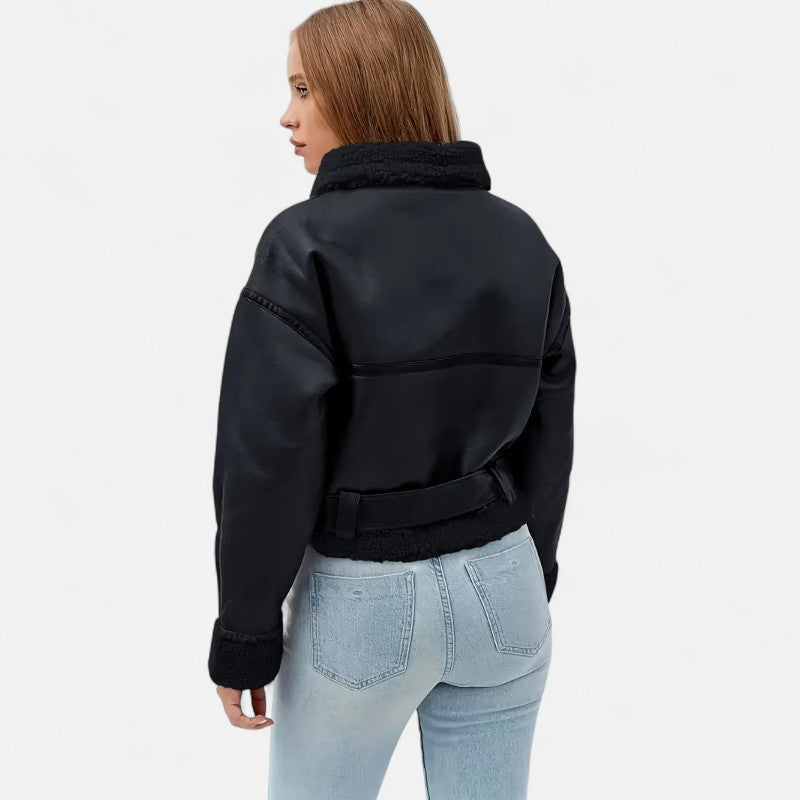 Ariste | Blouson biker revisité pour femme
