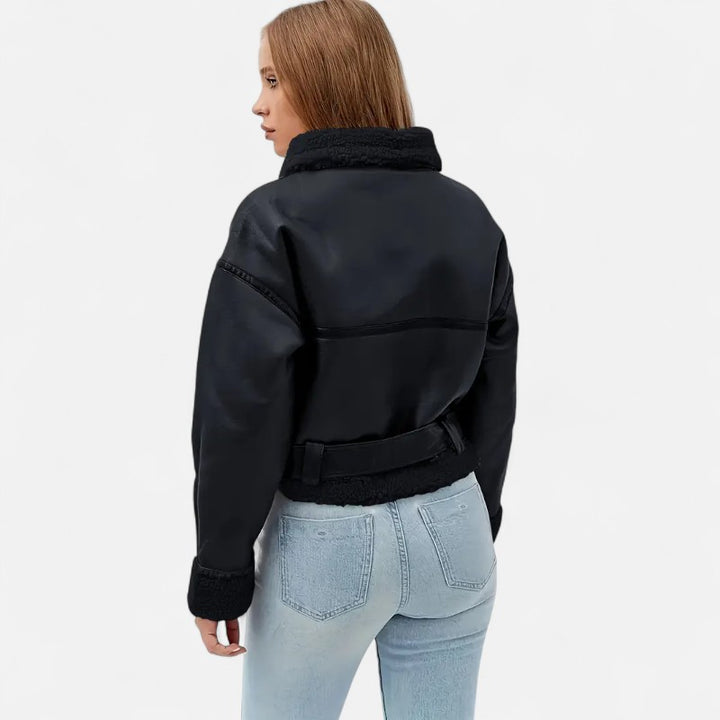 Ariste | Blouson biker revisité pour femme