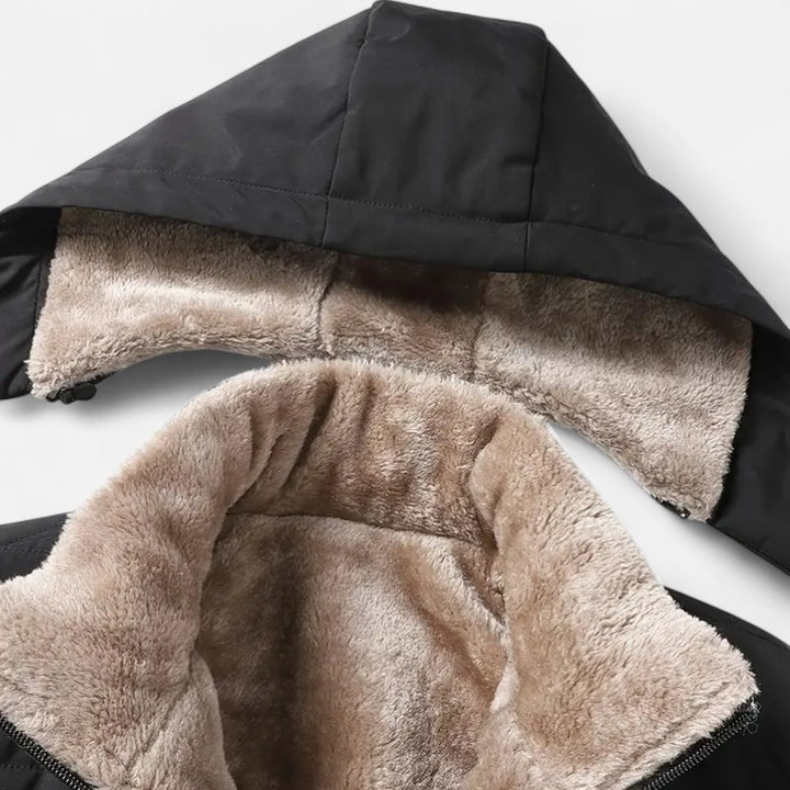 Ariste | Manteau d'hiver à capuche épais pour homme