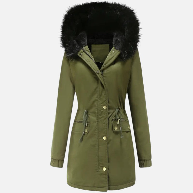 Ariste | Manteau parka pour femme doublé en polaire moelleuse