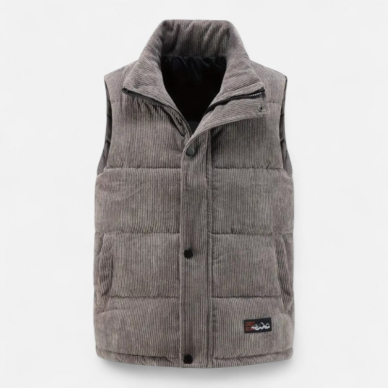 Ariste | Gilet sans manches en velours côtelé pour homme