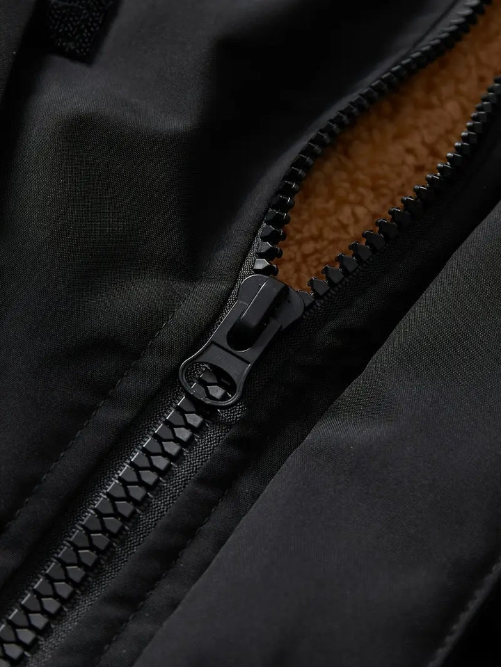 Ariste | Manteau d’hiver grande taille à capuche pour homme