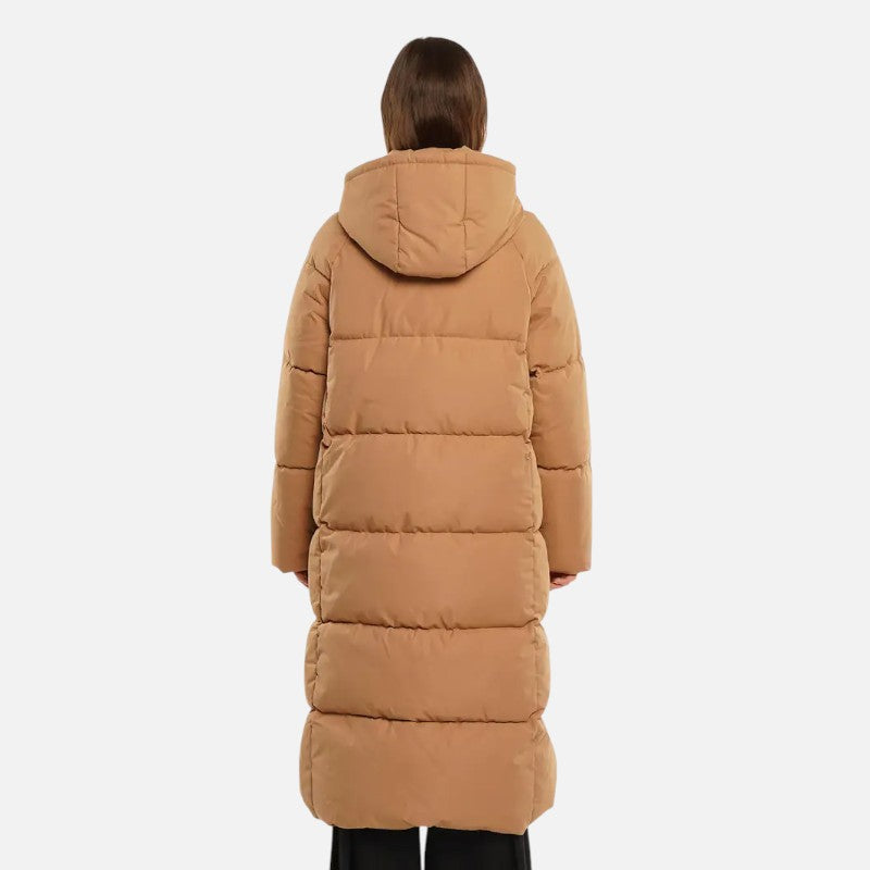 Ariste | Doudoune longue imperméable avec double zip pour femme