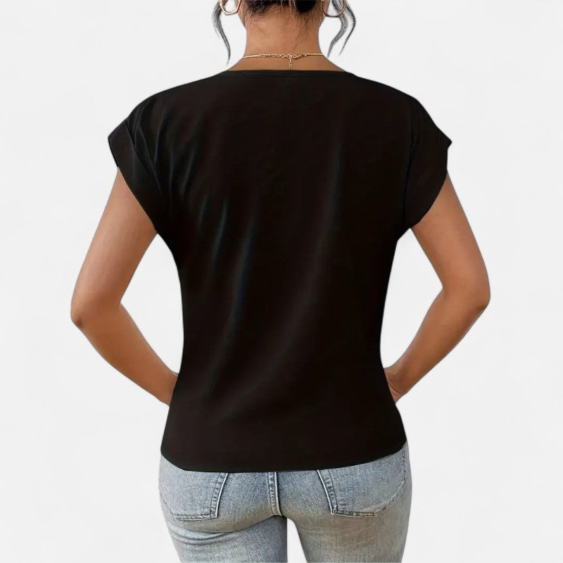 Ariste | T-shirt drapé élégant pour femmes