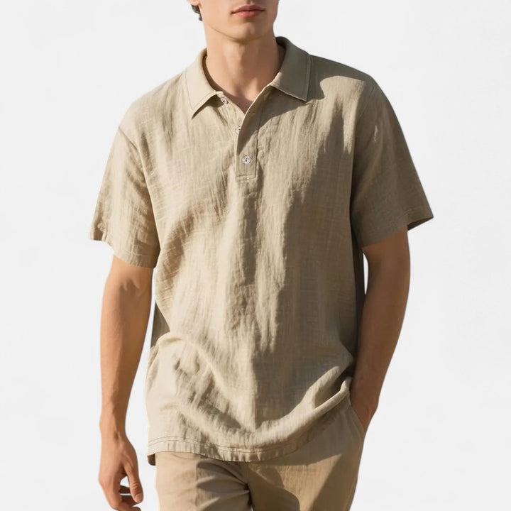 Ariste | Chemise-polo en lin – Homme