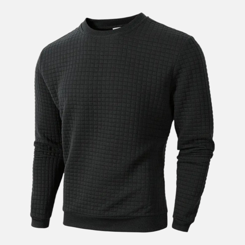 Ariste | Pull à manches longues à carreaux bohèmes pour homme