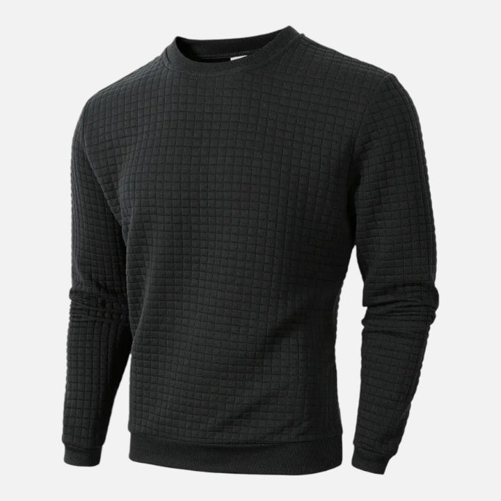 Ariste | Pull à manches longues à carreaux bohèmes pour homme