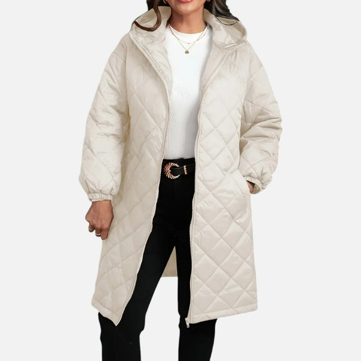 Ariste | Manteau matelassé à capuche grande taille pour femme