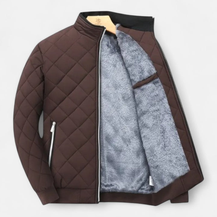 Ariste | Veste d'hiver matelassée doublée polaire pour homme