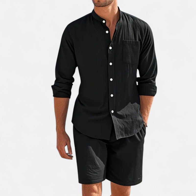 Ariste | Ensemble estival col mao – Homme
