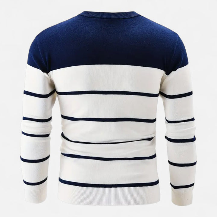 Ariste | Pull-over à manches longues et col rond pour homme