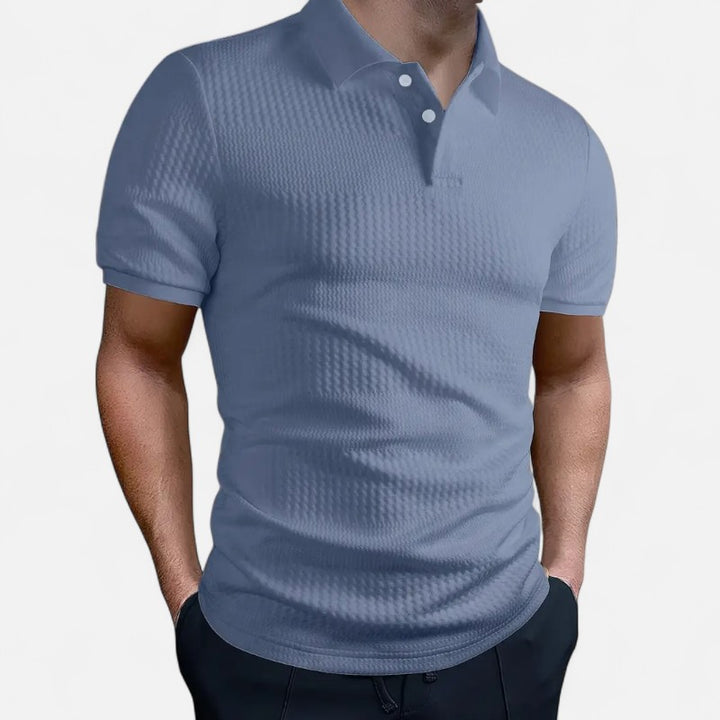 Ariste | Polo texturé à manches courtes pour homme